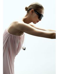 Mango - Collier Avec Pendentif Métallique Argent - Lyst