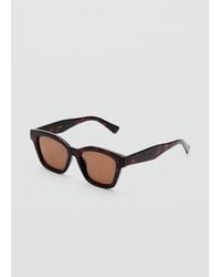 Mango - Squared Frame Sunglasses - Lyst