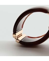 Mango - Resin Cuff Bracelet - Lyst