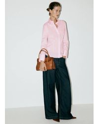 Mango - Slim-Fit Poplin Shirt - Lyst