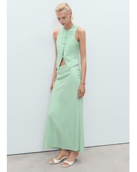 Mango - Linen-Blend Suit Waistcoat - Lyst