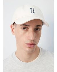Mango - Embroidered Cotton Cap - Lyst