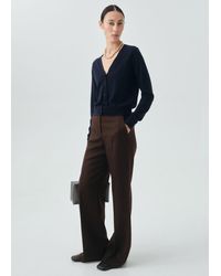 Mango - Cardigan Aus 100% Wolle Mit V-Ausschnitt - Lyst