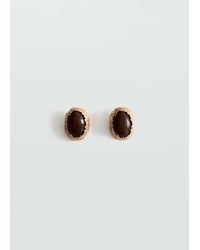 Mango - Combined Textured Resin Earrings - Lyst