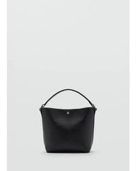 Mango - Faux-Leather Bucket Handbag - Lyst