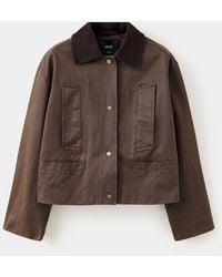 Mango - Corduroy-Collar Jacket - Lyst
