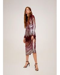 robe a sequin mango
