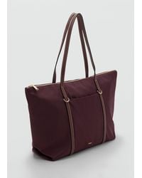Mango - Shopper-Bag Mit Doppelhenkel - Lyst