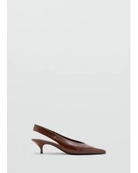 Mango - Kitten Heel Pointed Toe Shoe - Lyst
