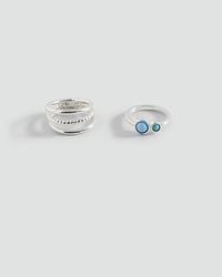 MANGO TEEN - 2-Pack Combined Rings - Lyst