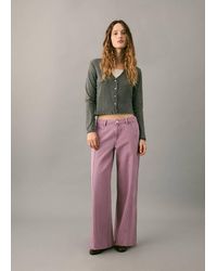 MANGO TEEN - Low-Waist Jeans With Seams - Lyst
