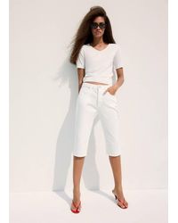 Mango - V-Neck Knit Sweater - Lyst