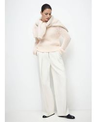 Mango - Openwork Knit Sweater - Lyst