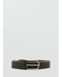 Mango - Braided Elastic Belt - Lyst