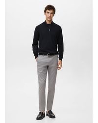Mango - Barna Slim-Fit Twill Chino Trousers - Lyst