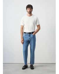 Mango - Sammy Cropped Carrot Fit Jeans - Lyst
