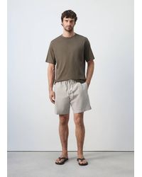 Mango - 100% Cotton Washed T-Shirt - Lyst
