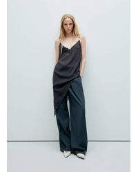 Mango - Asymmetric Lace Camisole Top - Lyst