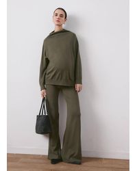 Mango - Gathered Perkins-Neck Sweater - Lyst