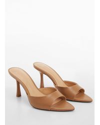 Mango - Heel Non-structured Sandals - Lyst