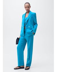 Mango - Straight-Fit Suit Jacket - Lyst