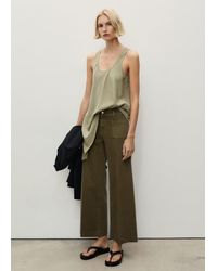 Mango - Wideleg Jeans With Pockets - Lyst