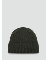 Mango - Ribbed Wool Blend Hat - Lyst