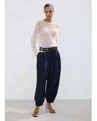 Mango - Baggy Mid-Rise Jeans - Lyst