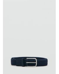 Mango - Braided Elastic Belt - Lyst