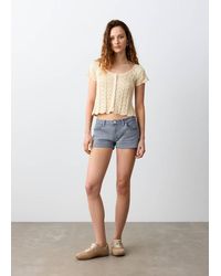 MANGO TEEN - Mini Shorts With Decorative Details - Lyst