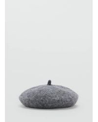 Mango - Wool-Blend Beret - Lyst
