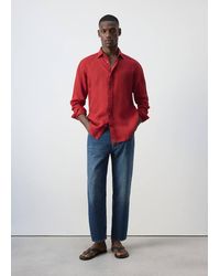 Mango - 100% Linen Regular-Fit Shirt - Lyst