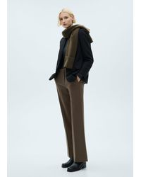 Mango - Mid-Rise Flare Trousers - Lyst