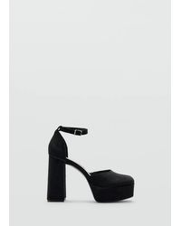 MANGO TEEN - Velvet Heel Sandals - Lyst