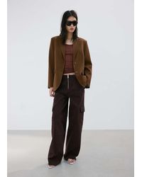 Mango - Balloon Cargo Pocket Jeans - Lyst