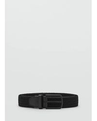 Mango - Braided Elastic Belt - Lyst