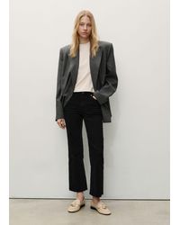 Mango - Sienna Flared Cropped Jeans - Lyst