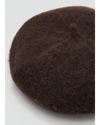 Mango - Striped Beret - Lyst