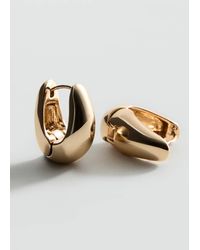 Mango - Volume Hoop Earrings - Lyst