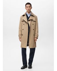 Mango - Water-Repellent Belted Trench Coat - Lyst