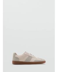 Mango - Sneaker Pelle Combinate Bianco - Lyst
