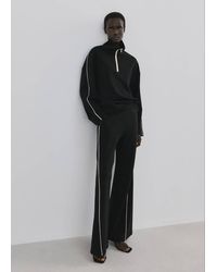Mango - Turtleneck Sweatshirt With Zip - Lyst