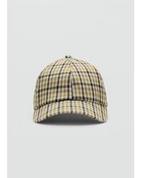 Mango - Cap With Check Visor - Lyst
