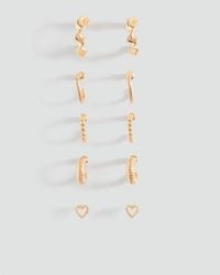 MANGO TEEN - Pack Of 5 Assorted Earrings - Lyst