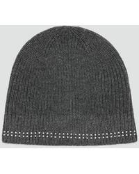 MANGO TEEN - Studded Knit Beanie - Lyst