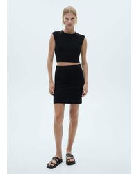 Mango - Sleeveless Knitted Top - Lyst