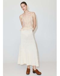 Mango - Crinkle Top With Embroidered Details - Lyst