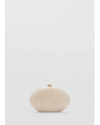 Mango - Pearl-Effect Clutch Bag - Lyst