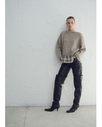 Mango - Combined Shirt Sweater - Lyst