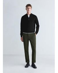 Mango - Comfort Stretch Zip Jersey - Lyst